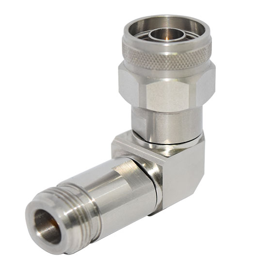 18GHz N(母头)-N(公头)射频转接器,90°直角弯