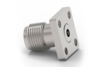 2.92mm 四孔法兰(9.5mm*9.5mm)母头 可拆卸式毫米波连接器